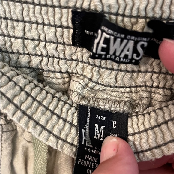 Rewash Light Olive Wide Leg Pants - Picture 3 of 7